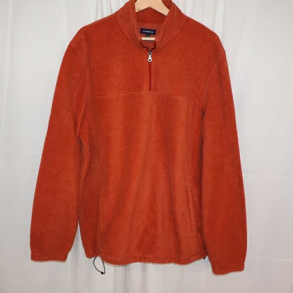 Croft & Borrow XL Flannel Jacket in Cognac Zip front Pockets Zip Long sleeves - Picture 4 of 12